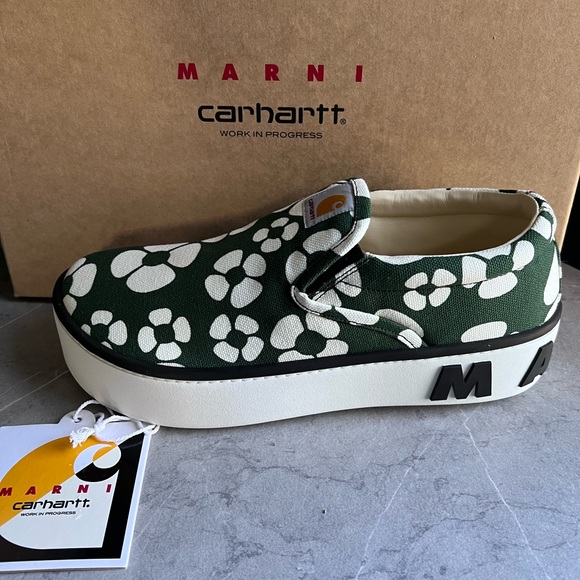 Marni x Carhartt WIP Clover Slip On Sneakers 42 - Picture 1 of 6